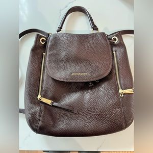 Michael Kors Viv Large Backpack in brown. Barely used. Great condition
